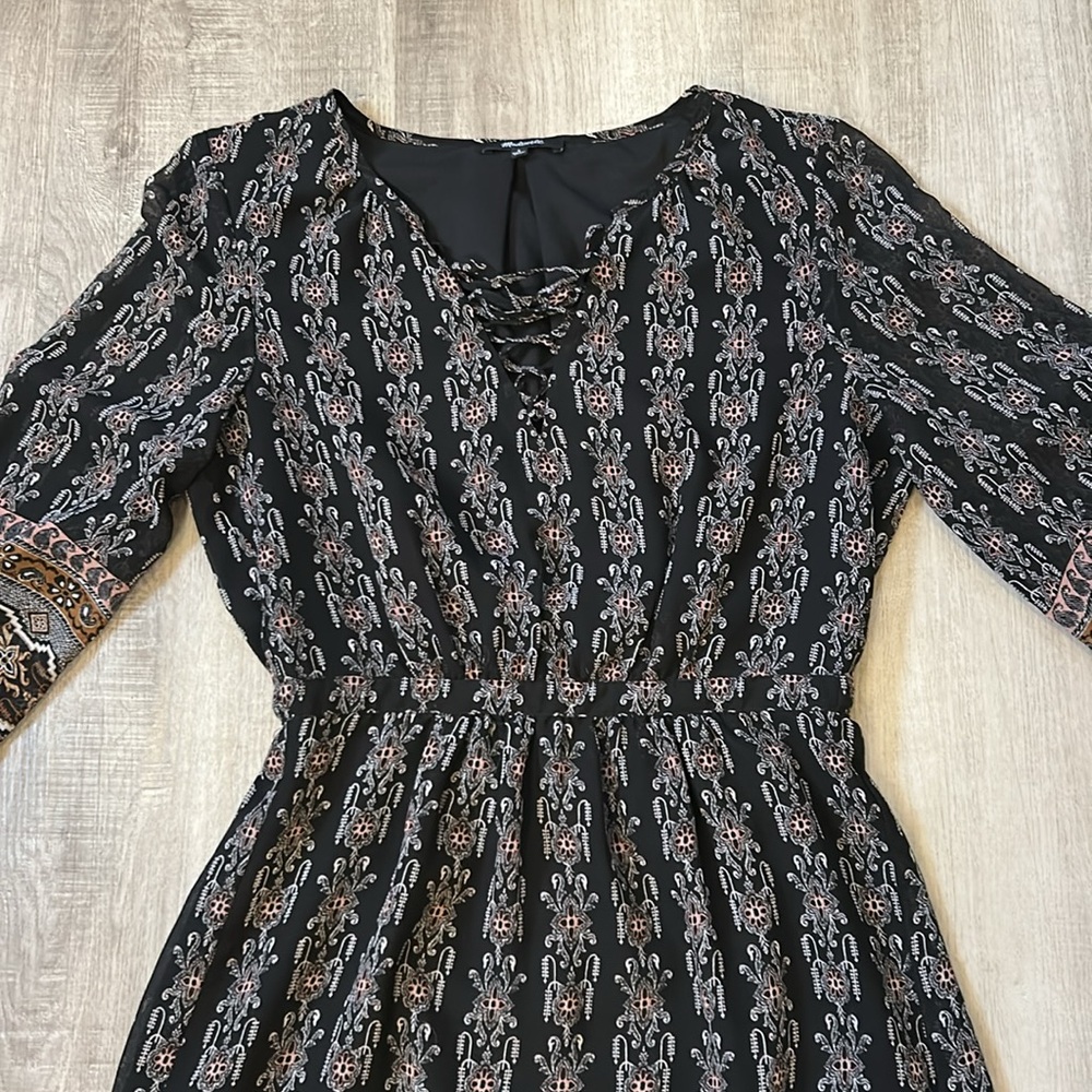 Madewell Burnished Floral Dress Sz 6 - Picture 3 of 8